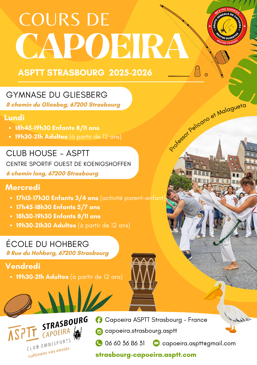 Cours Capoeira Strasbourg ASPTT